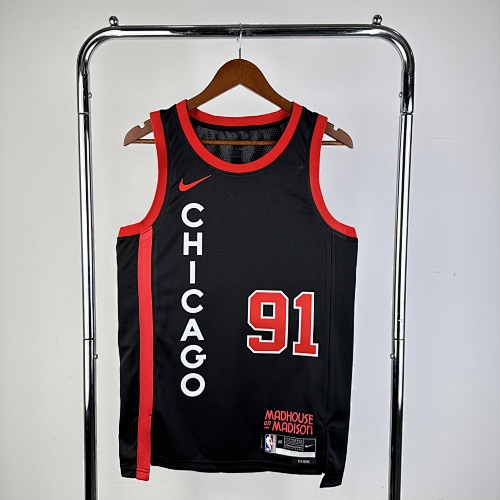 Chicago Bulls #91 City Edition 24 Season Basketball Jersey