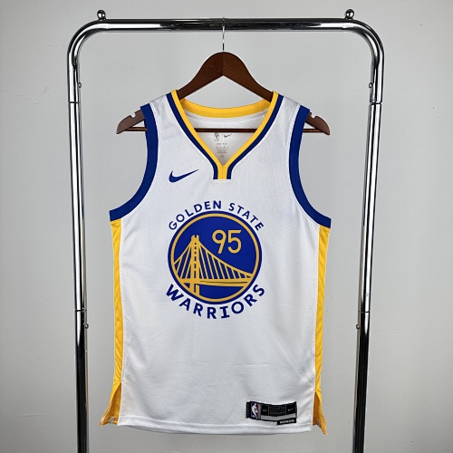 Golden State Warriors #95 White 23 Season Basketball Jersey