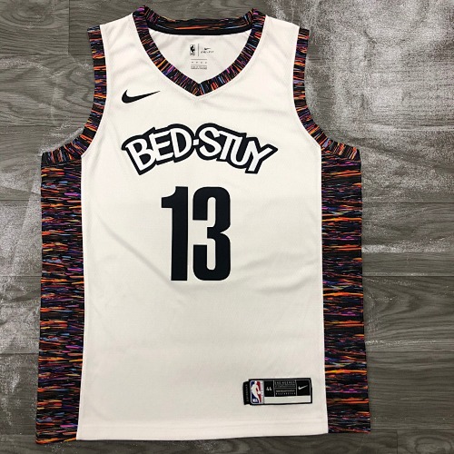Brooklyn Nets James Harden #13 City Edition White 20 Season Basketball Jersey