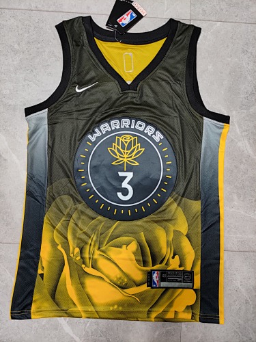 Golden State Warriors Michael Jordan Black 23 Season Basketball Jersey