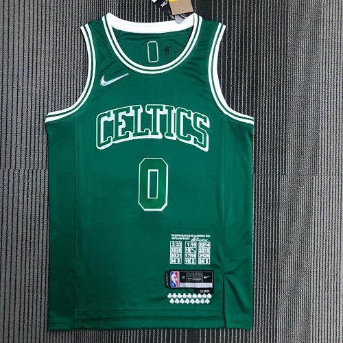 Boston Celtics Jayson Tatum #0 City Edition 22 Season Basketball Jersey