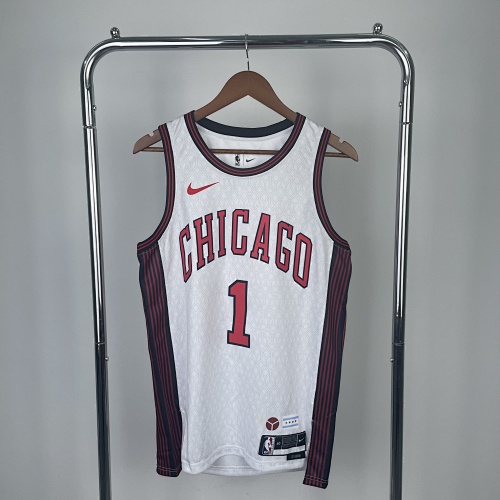 Chicago Bulls Derrick Rose #1 City Edition 23 Season Basketball Jersey