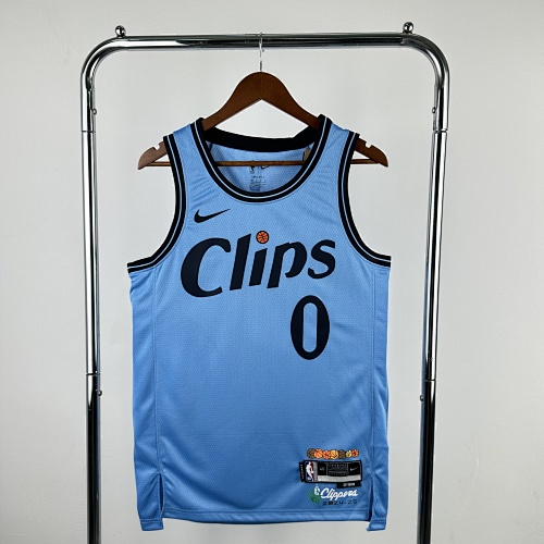 Los Angeles Clippers #0 City Edition 25 Season Basketball Jersey