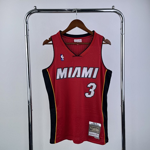 Miami Heat #3 Retro Edition Red 06 Season Basketball Jersey