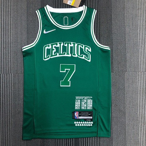Boston Celtics Jaylen Brown #7 City Edition 22 Season Basketball Jersey