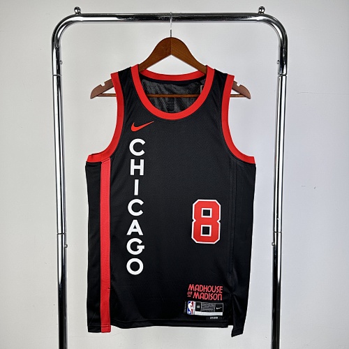 Chicago Bulls #8 City Edition 24 Season Basketball Jersey