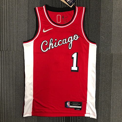 Chicago Bulls Derrick Rose #1 City Edition 22 Season Basketball Jersey