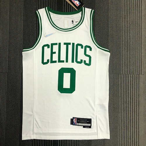 Boston Celtics Jayson Tatum #0 White Basketball Jersey