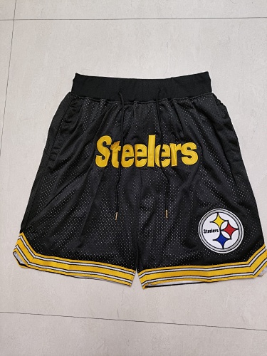 Pittsburgh Steelers Black Shorts