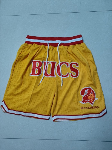 Tampa Bay Buccaneers Yellow Pocket Shorts