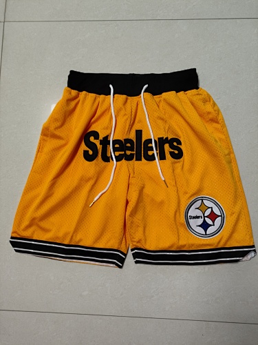 Pittsburgh Steelers Yellow Pocket Shorts